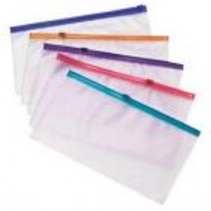 Envelope plástico com zíper