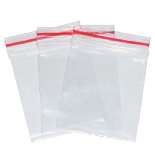 Sacos plásticos com fechamento zip lock