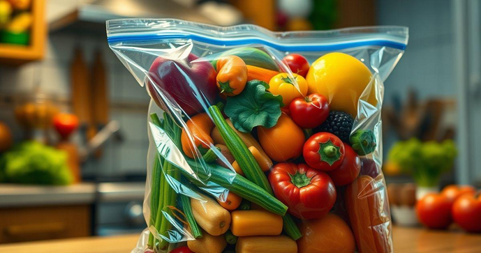 Saco Ziplock Grande é a Solução Prática para Organizar e Armazenar Seus Alimentos