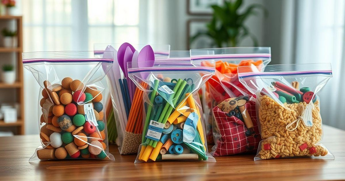 Sacos com fecho zip são a solução ideal para organização e armazenamento
